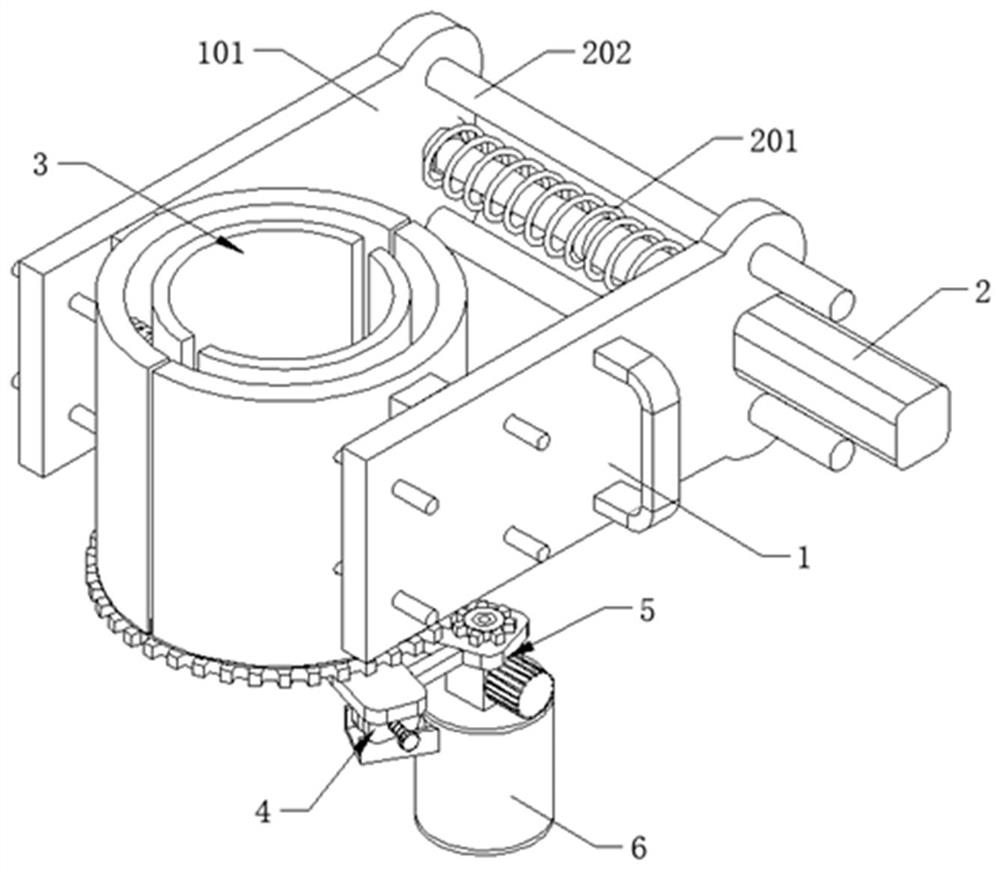 Girdling device based on agricultural planting maintenance and using method of girdling device