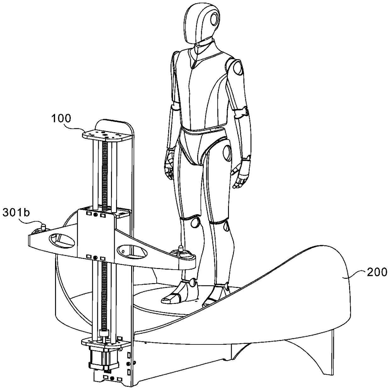 Body scanner capable of being leveled