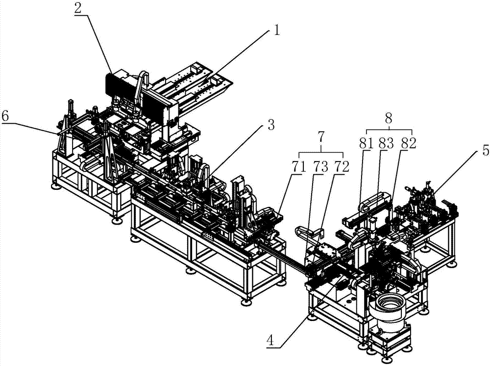 Automatic glasses leg production line