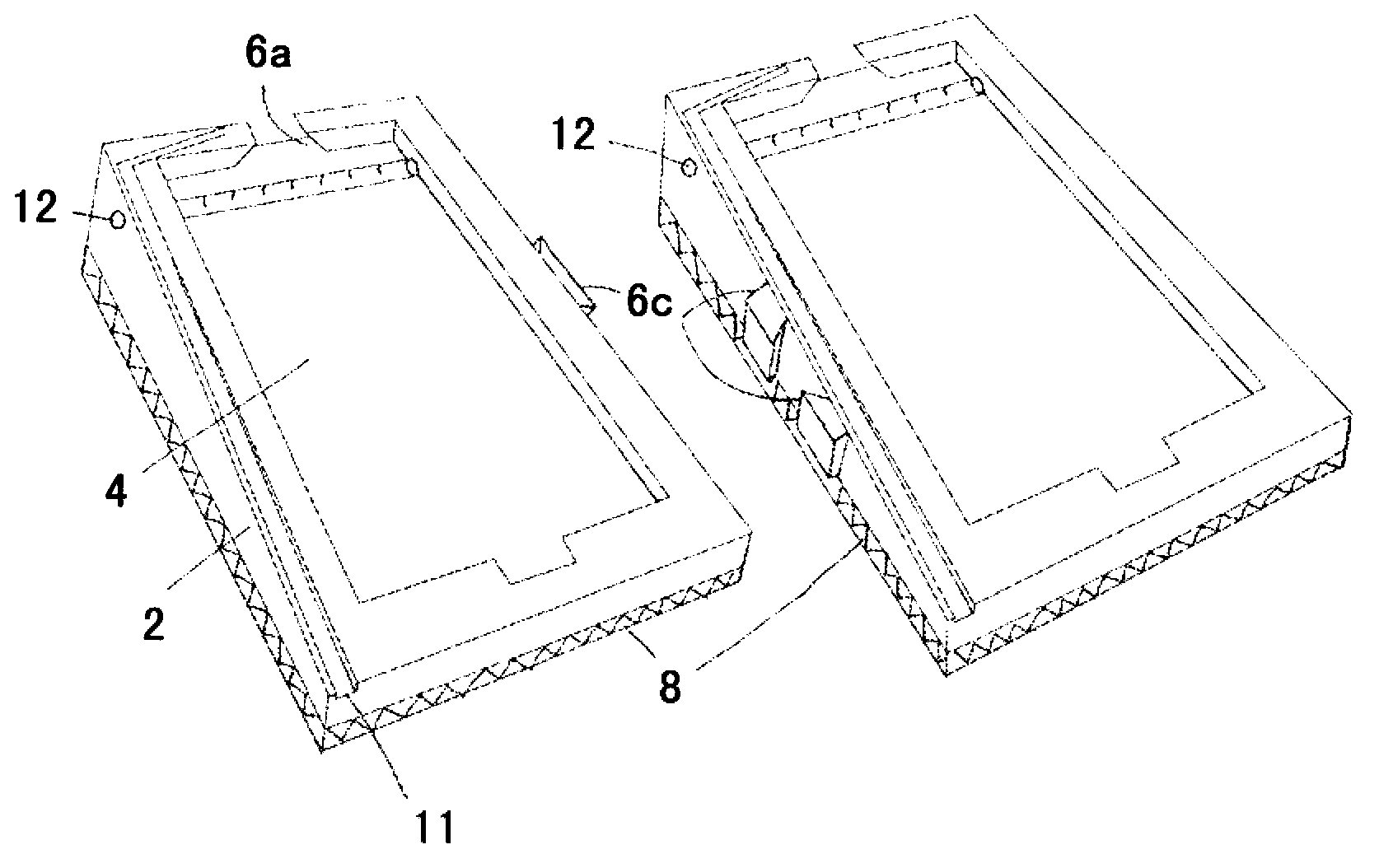 Wedge-shaped carrier for solar cells