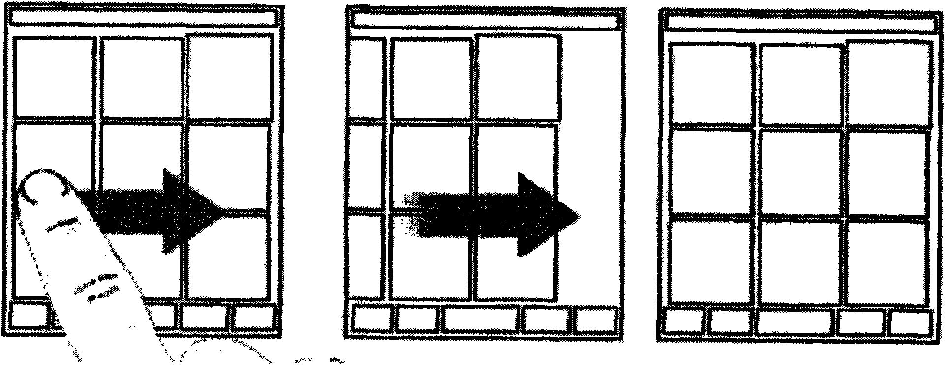 Method and device thereof for realizing window switching based on sliding terminal screen