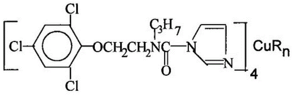 Sterilization composition containing prochloraz nantokite and triazole bactericide as well as application thereof