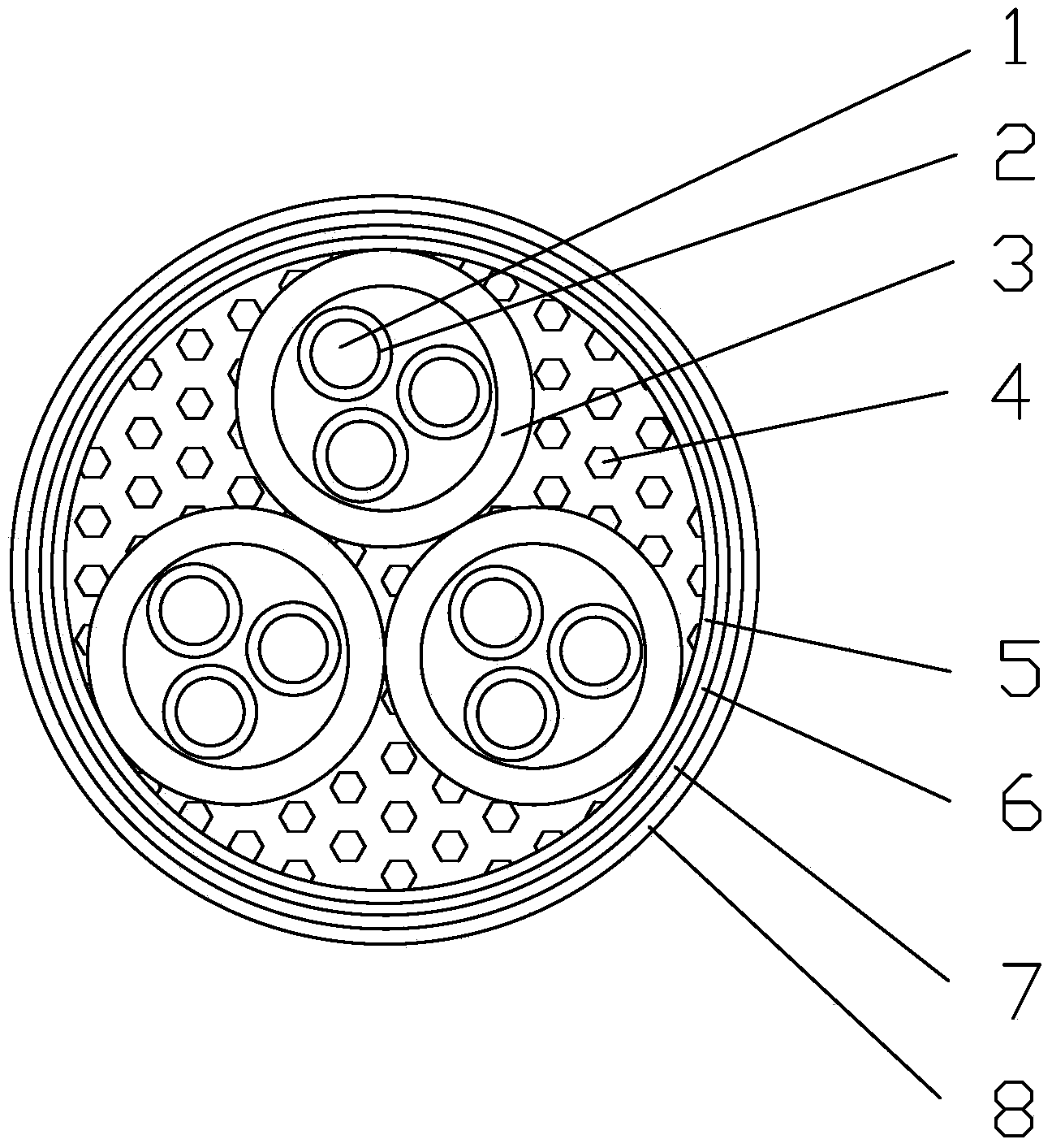 Irradiation cross-linking polyethylene insulated low-voltage power cable preparing method