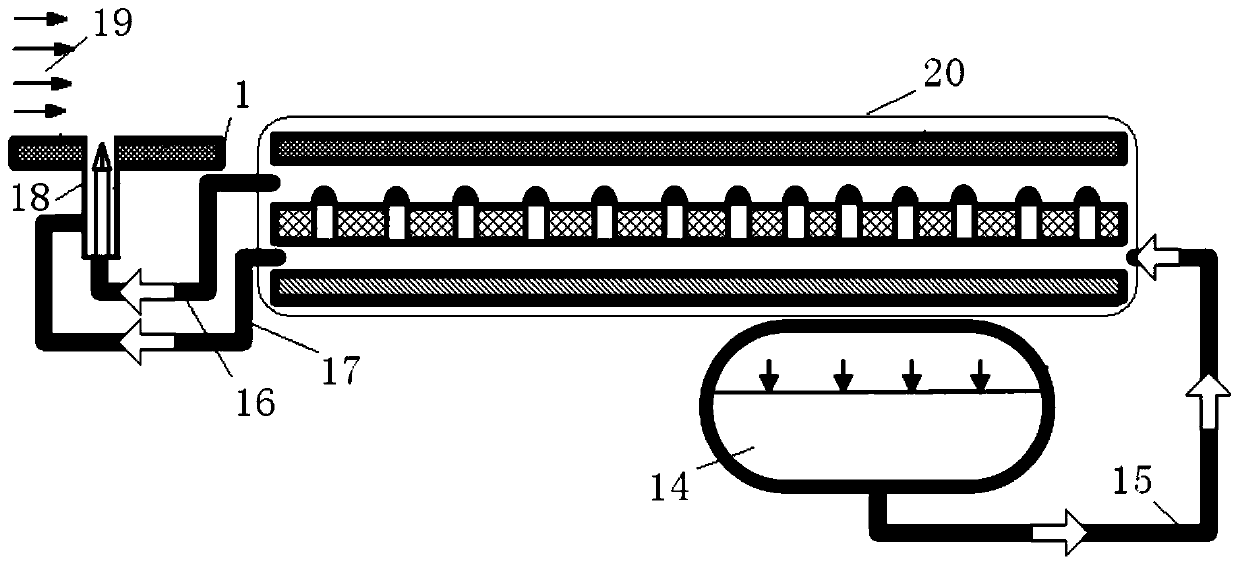 A regenerative cooling dual-channel scheme for enhancing heat transfer by spraying against the wall