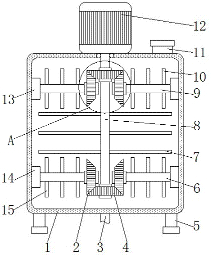 Stirring machine for food processing