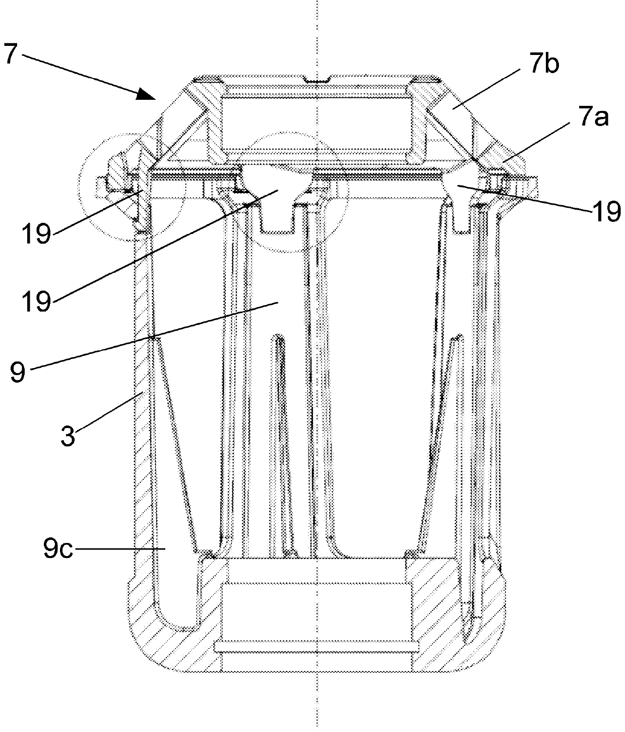 Yarn feeding device and method for operating same