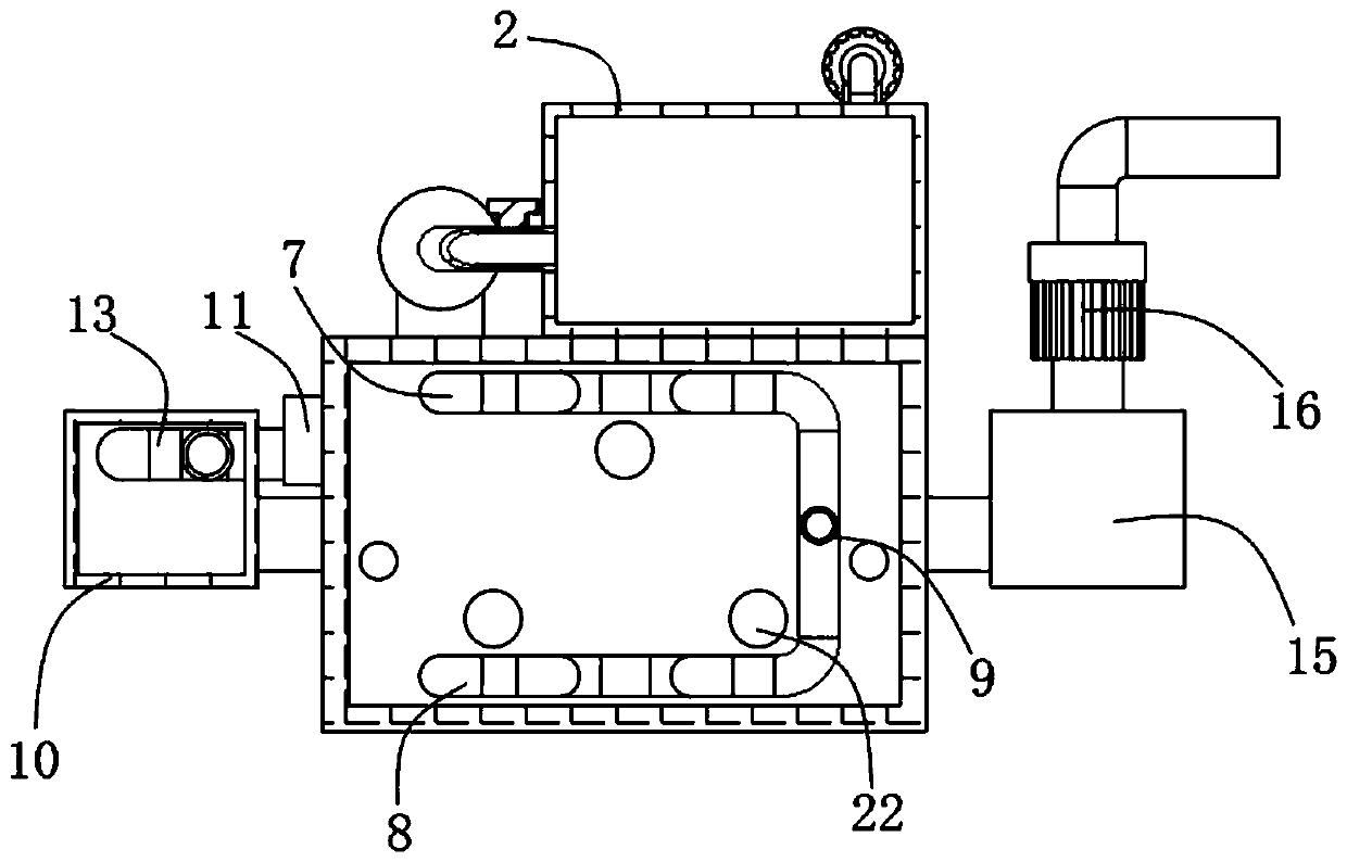 Rapid drying device for pulping machine for chemical fabric processing