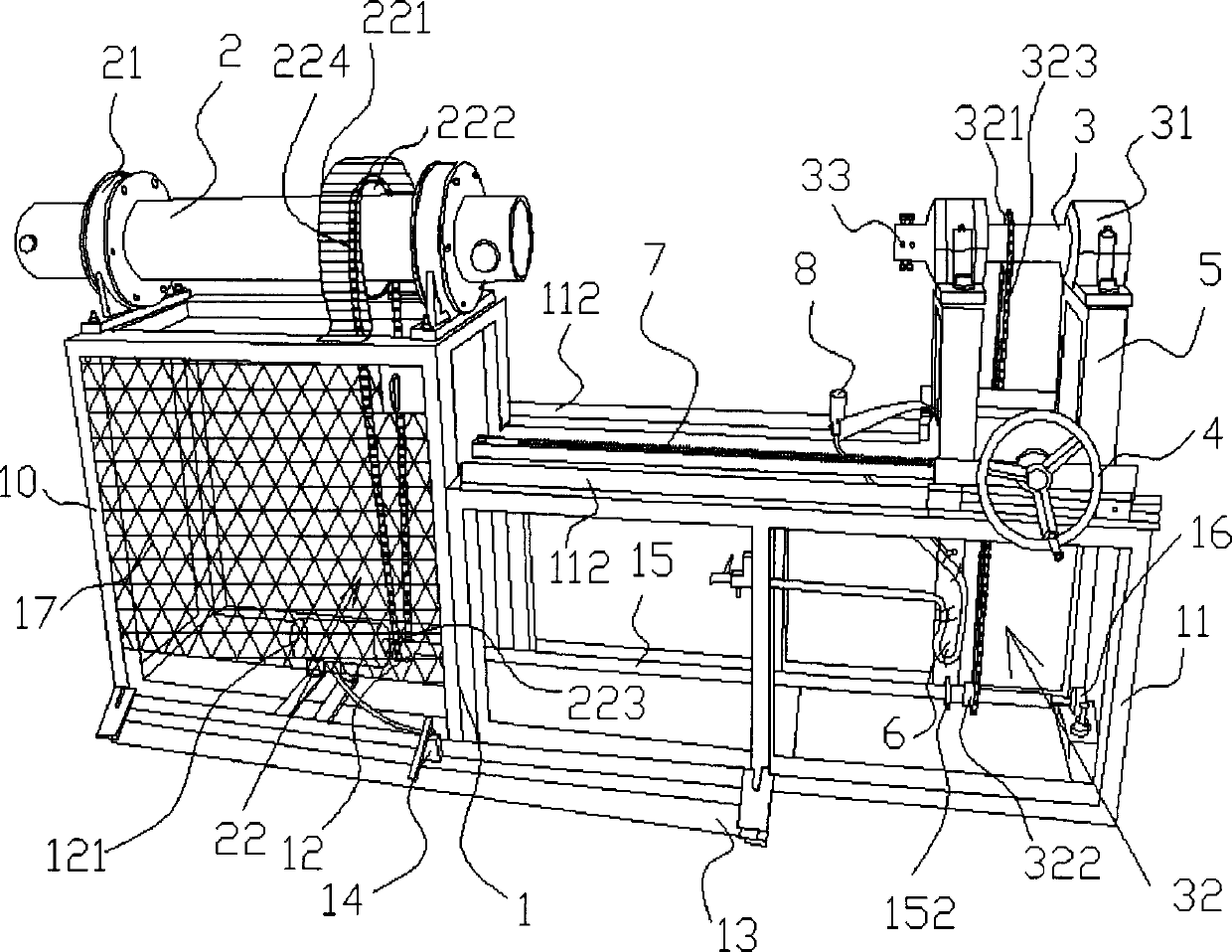 Machine tool for firing multicore laser tube completely made of glass