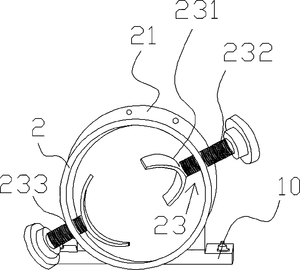 Machine tool for firing multicore laser tube completely made of glass