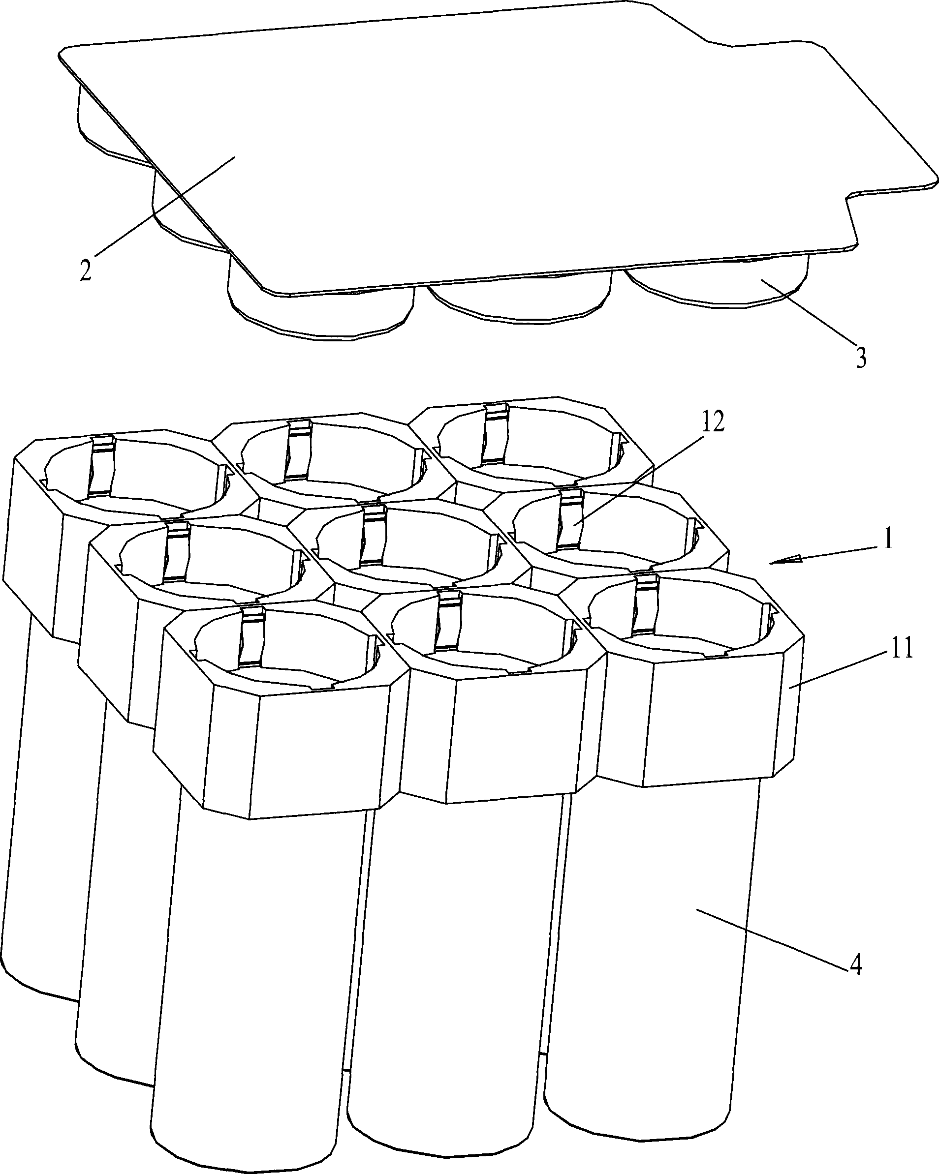 Combined connection apparatus of battery