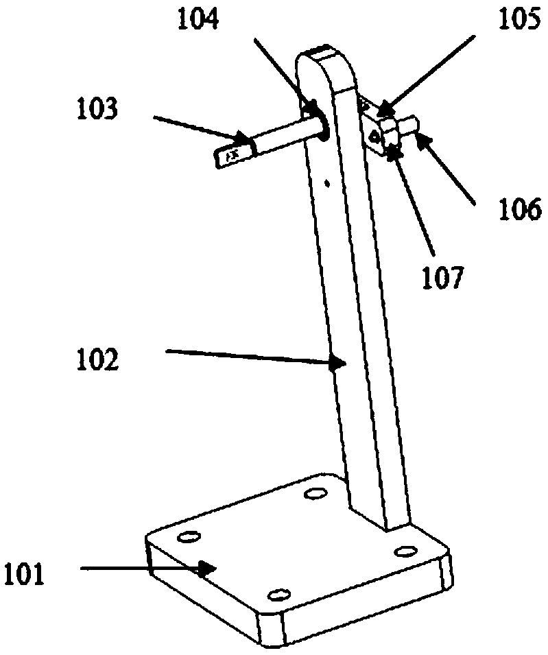 Device for testing tensile bending resistance of component line-shaped leading-out end