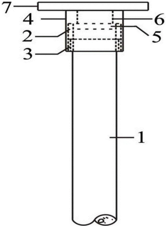 Pulling and pressing separated thin-walled steel tube concrete column and construction method thereof