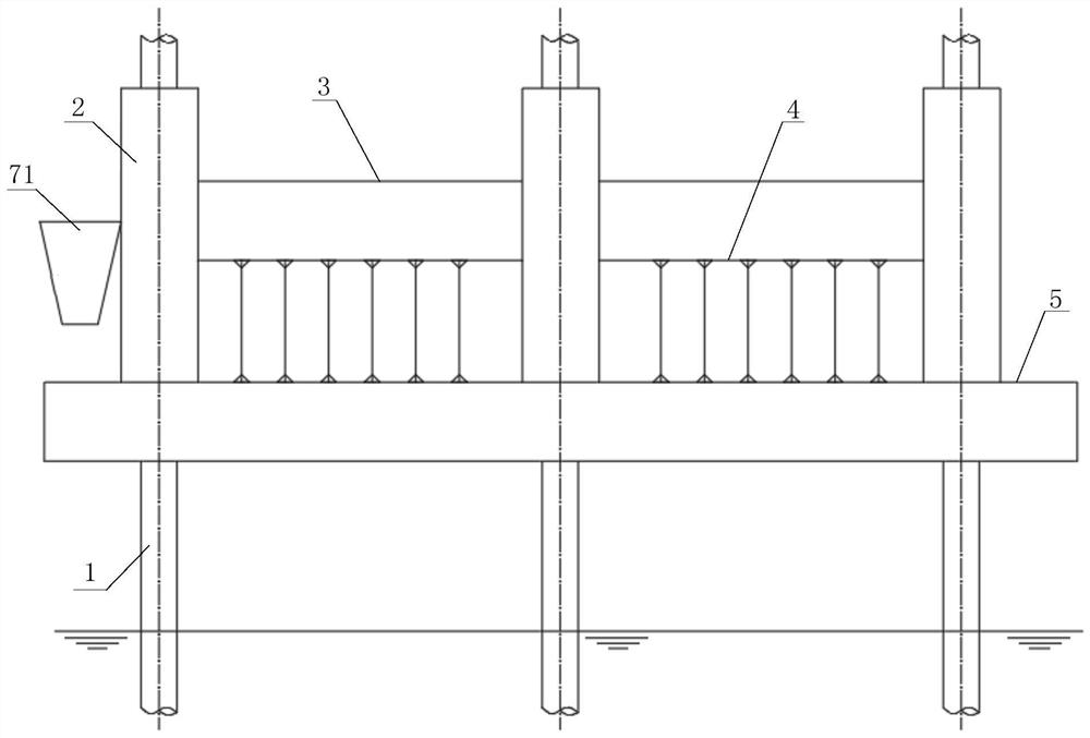 Ultra-large self-elevating gravel laying and leveling ship