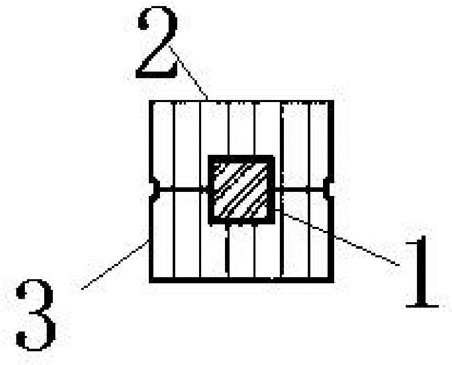 Wood-coated steel-steel and wood composite column