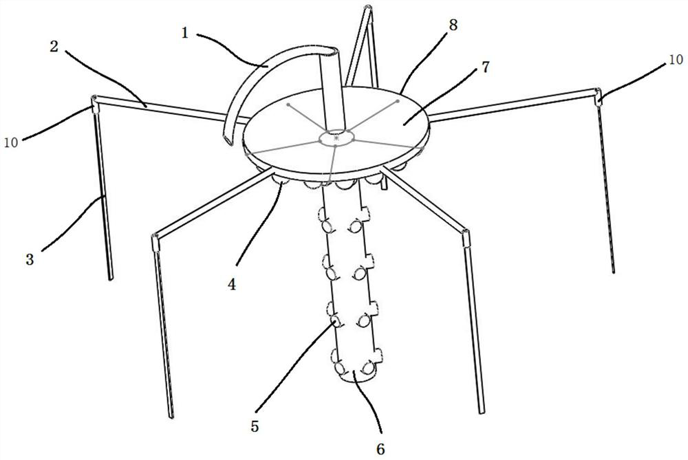 A seabed cruise type classification sampling device in shelf area and using method thereof