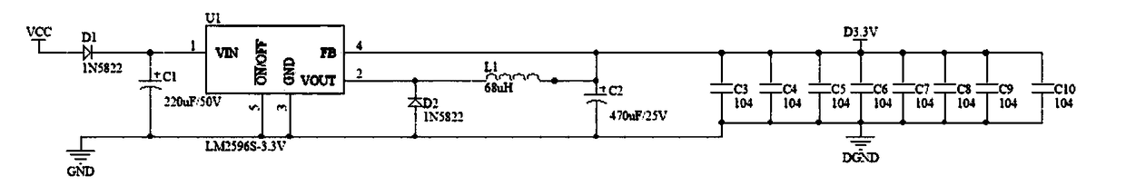 Single-chip machine based marine engine room temperature, humidity and smoke monitoring system