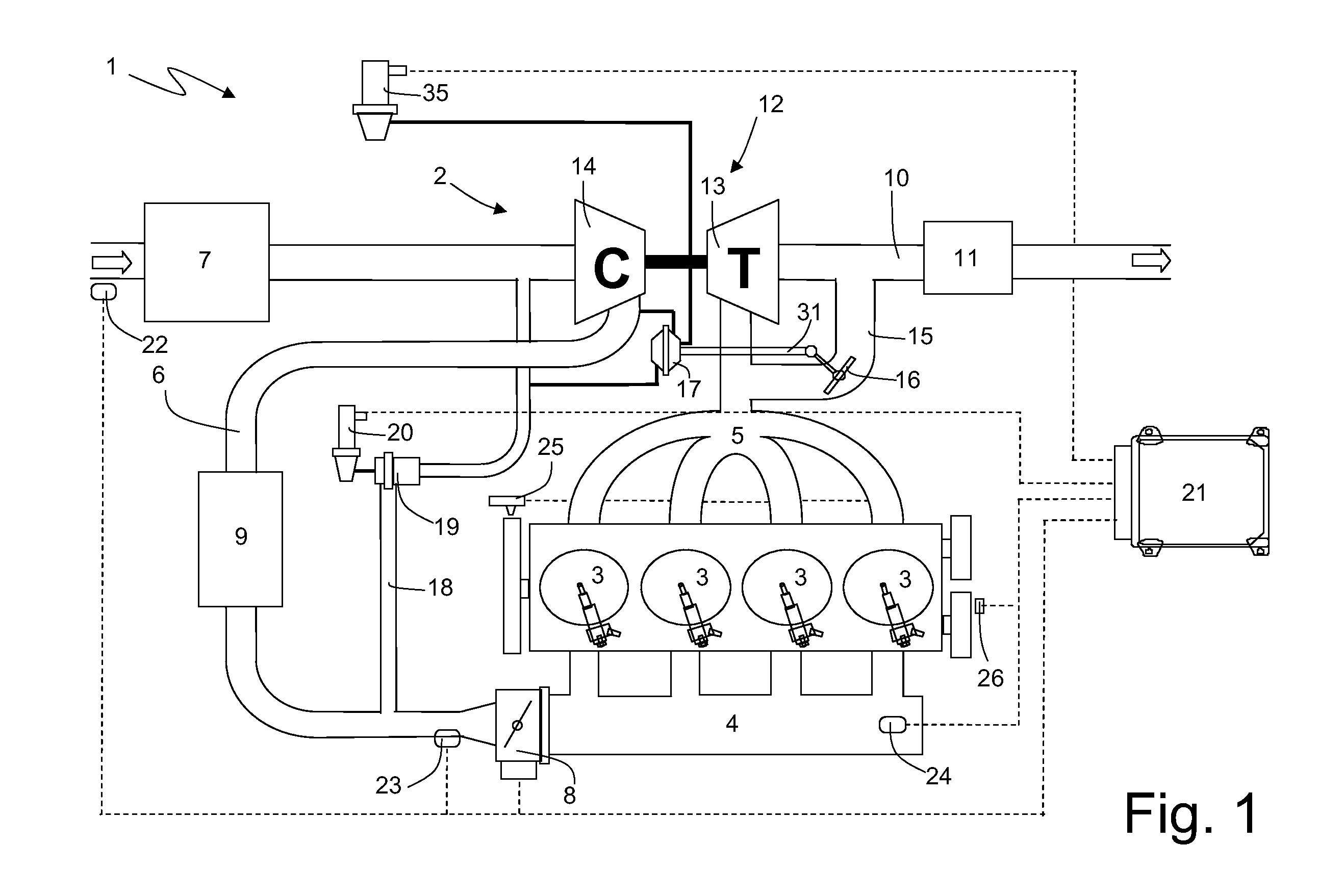 Method for controlling a wastegate in a turbocharged internal combustion engine