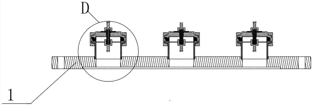 Vacuum tank wall connector flange and installation method