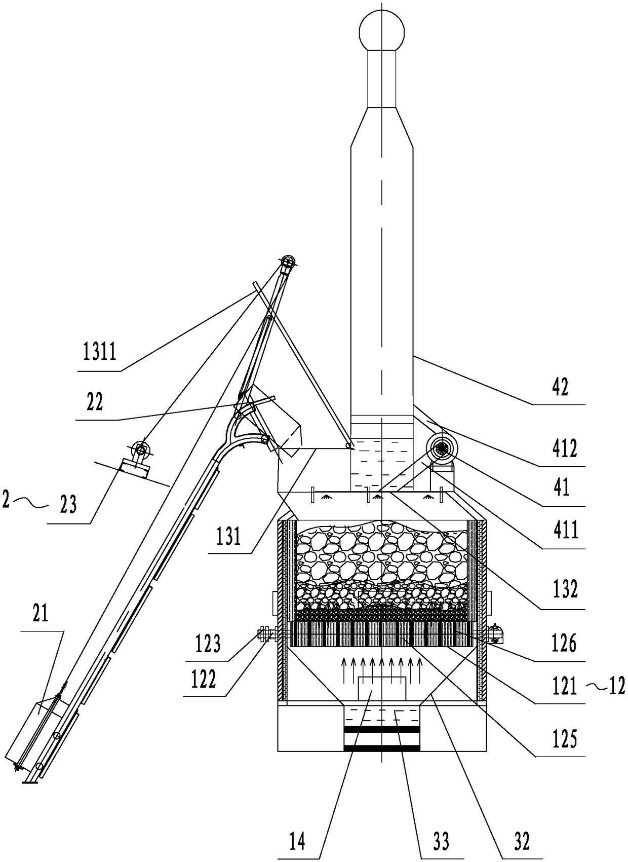 Household garbage flash mineralization processor