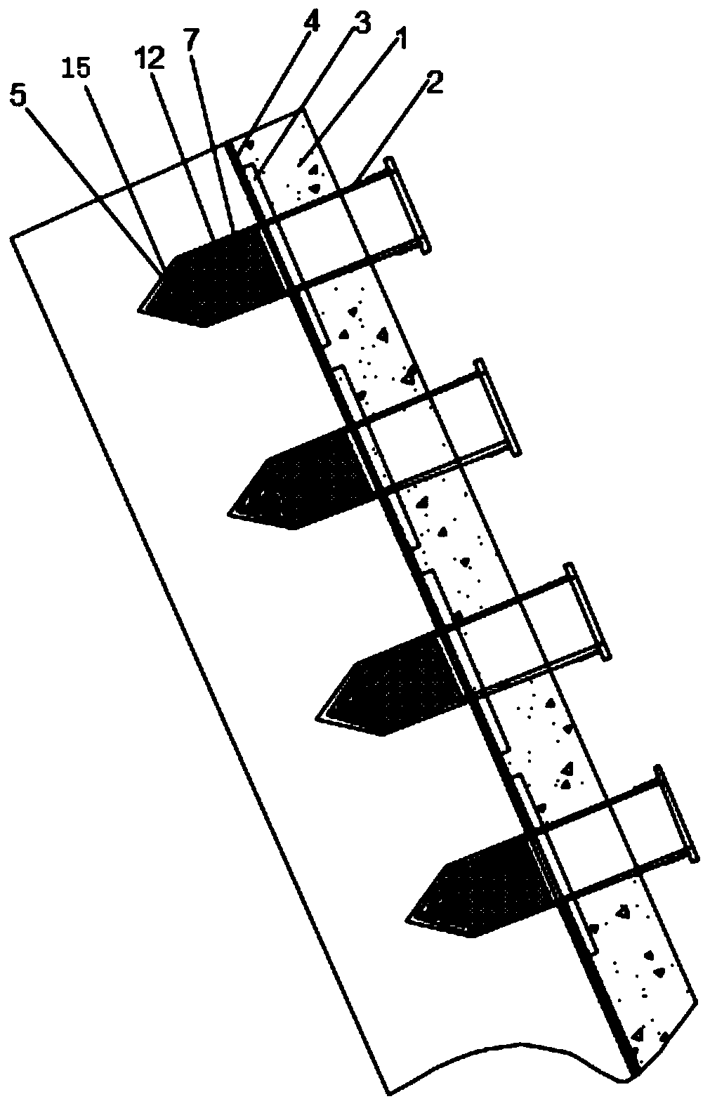 A slope greening protection structure and its construction method