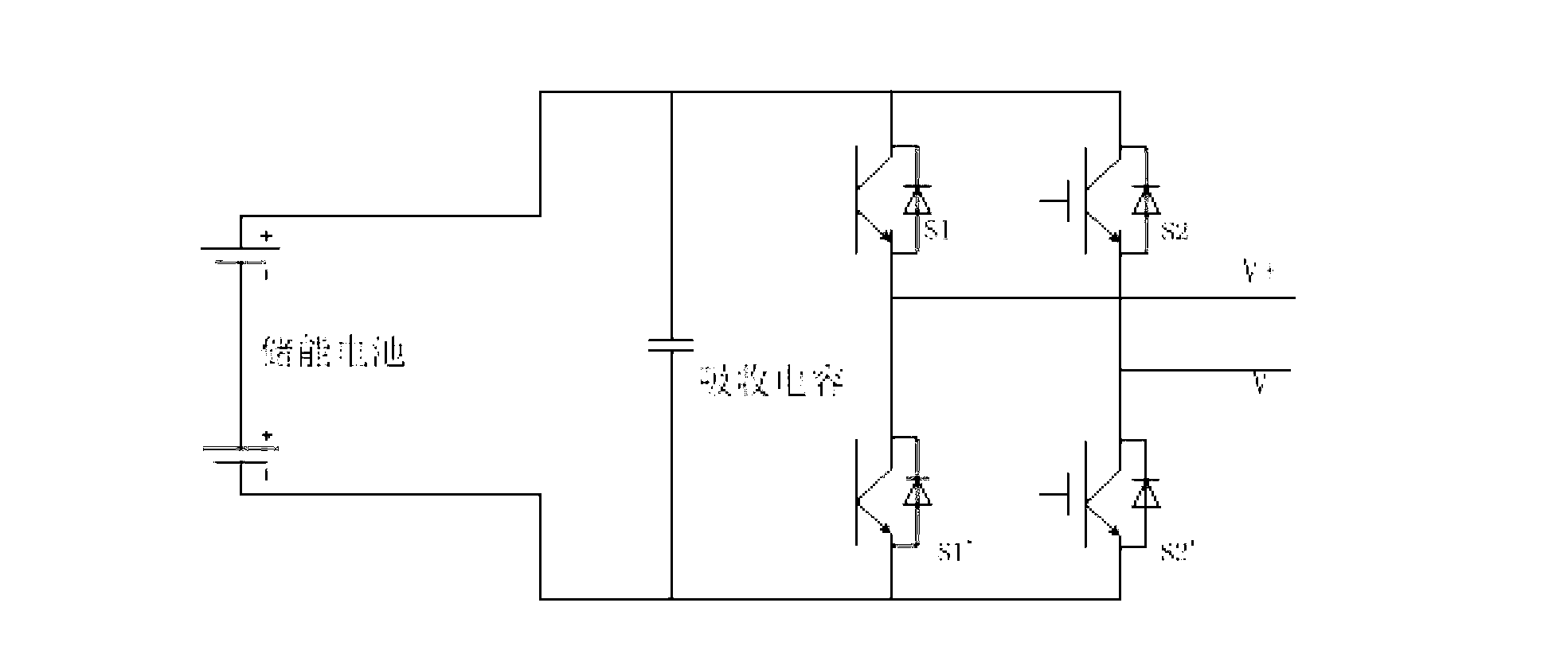 In-phase SOC (state of charge) balance control method applying to H bridge cascaded battery energy storage system