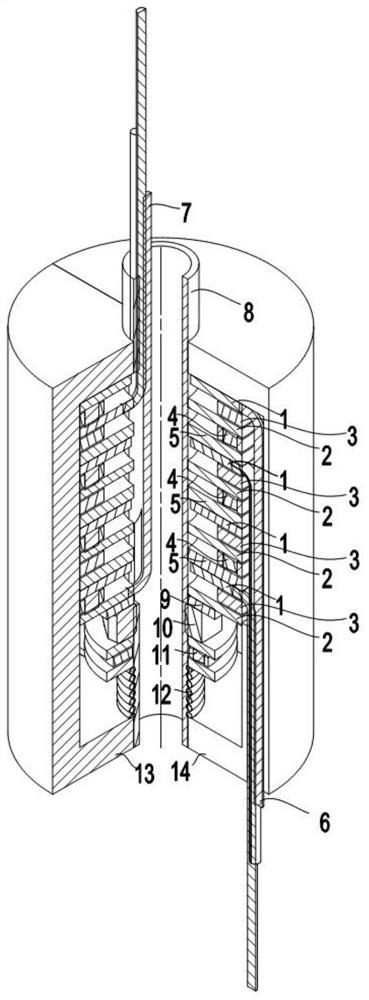 A flexible rolling element axial surface contact slip ring