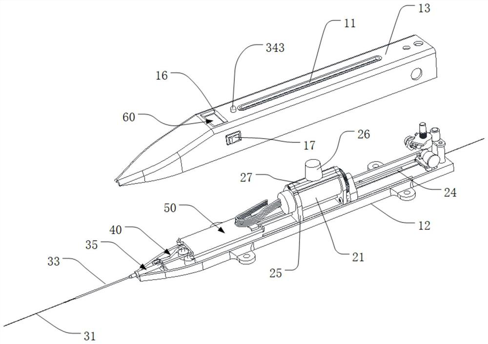 High-speed rotary grinding mechanism and intrusive rotary grinding device