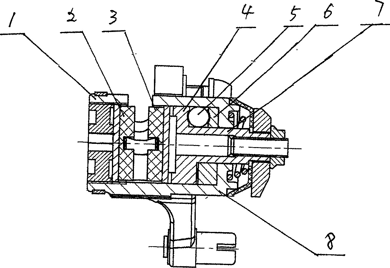 Butterfly brake of bicycle