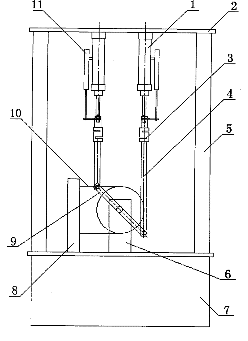 Dynamic fatigue testing machine for bicycle crank assembly