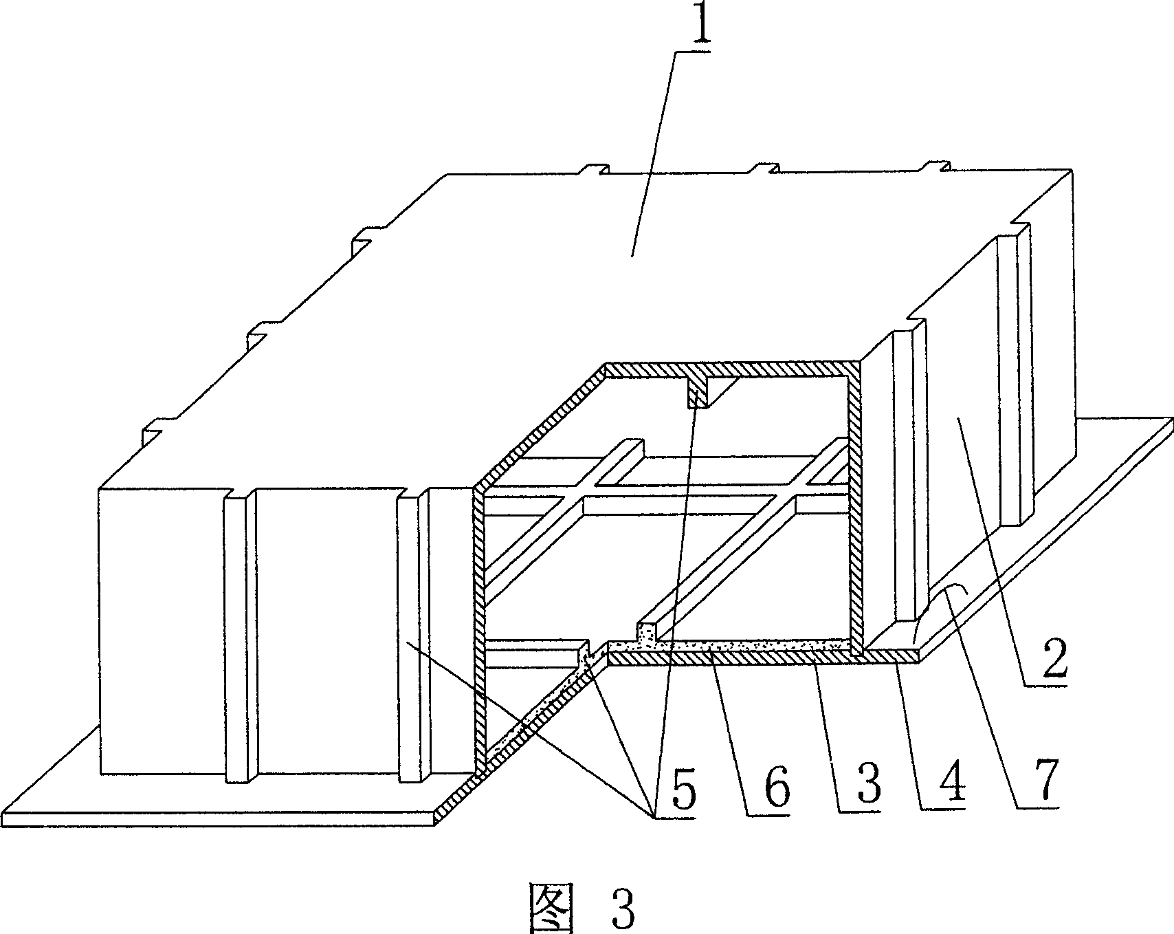 Production of cavity molding shell member for cast-in-situs concrete