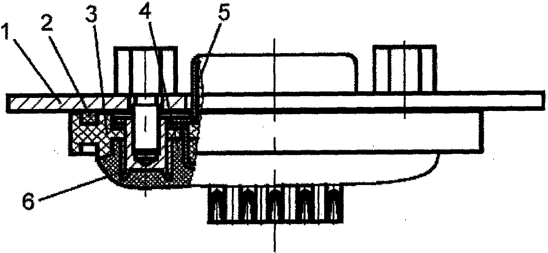 Water-proof connector support plate