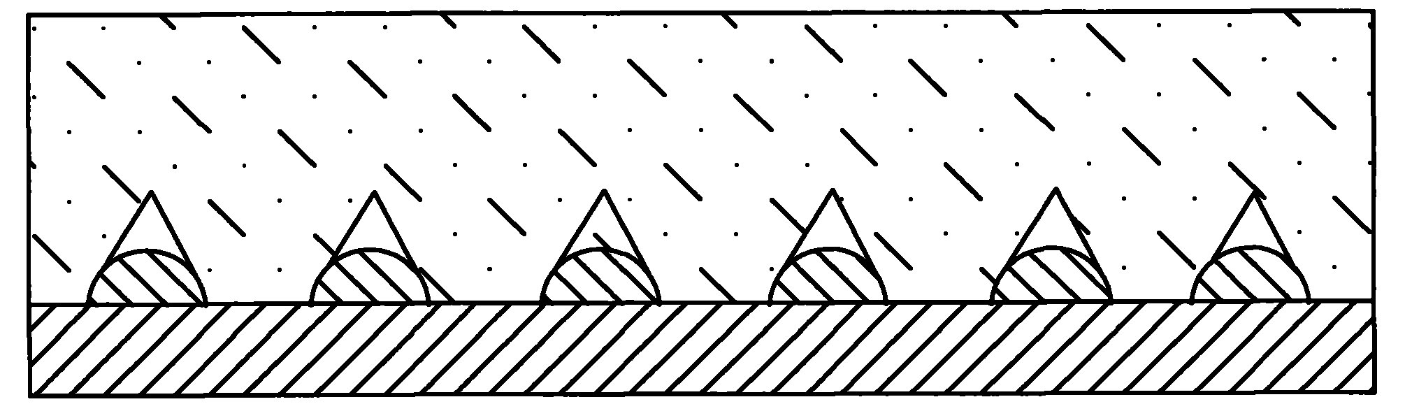 Production method for sapphire pattern substrate