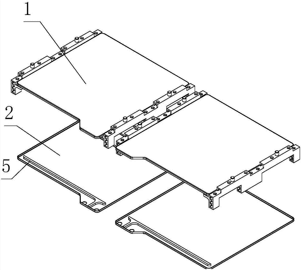 Liquid-cooled fixing structure for battery system