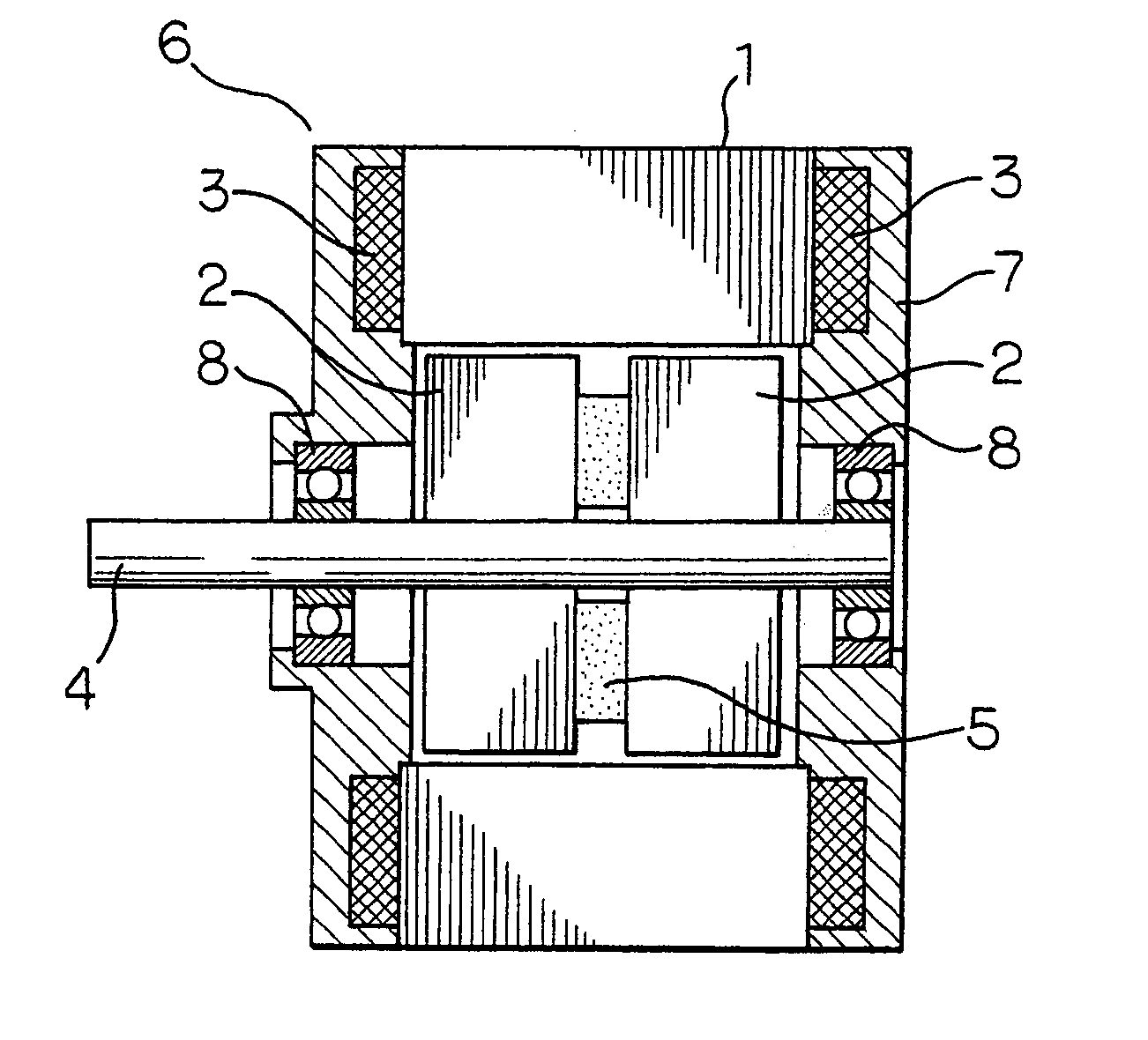 Permanent magnet type three-phase stepping motor