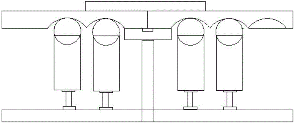 Stamping lower die with adjustable angle