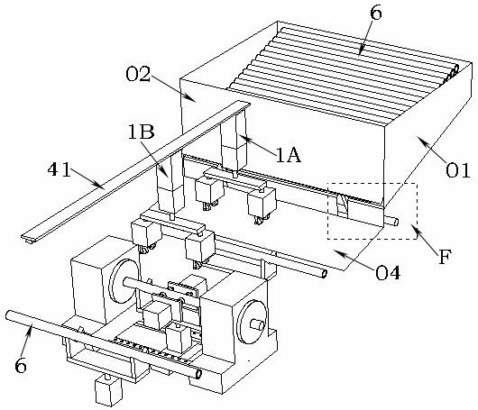 Method and device for feeding and discharging polymer tubes and bars