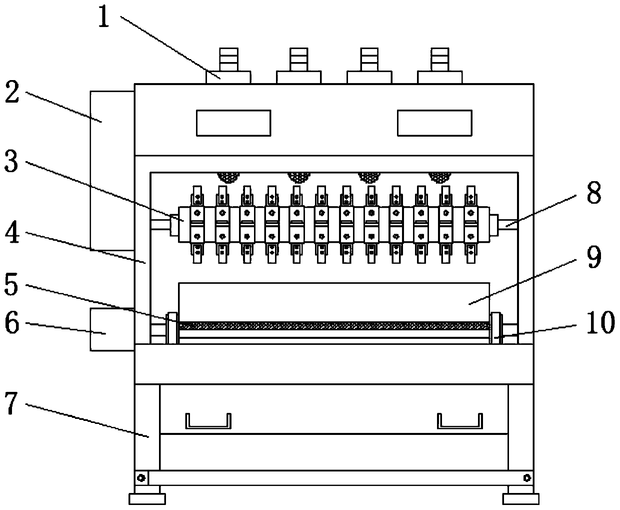 Animal skin hair removing device