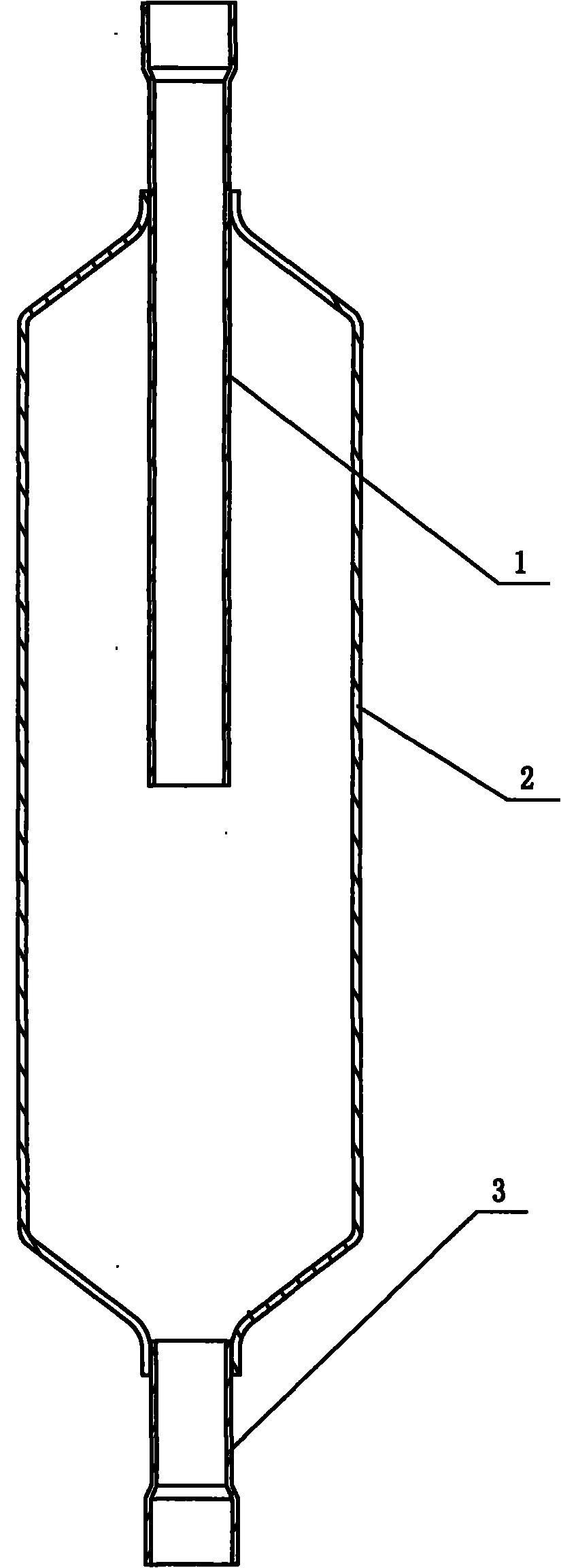 Stainless steel muffler and manufacturing process thereof