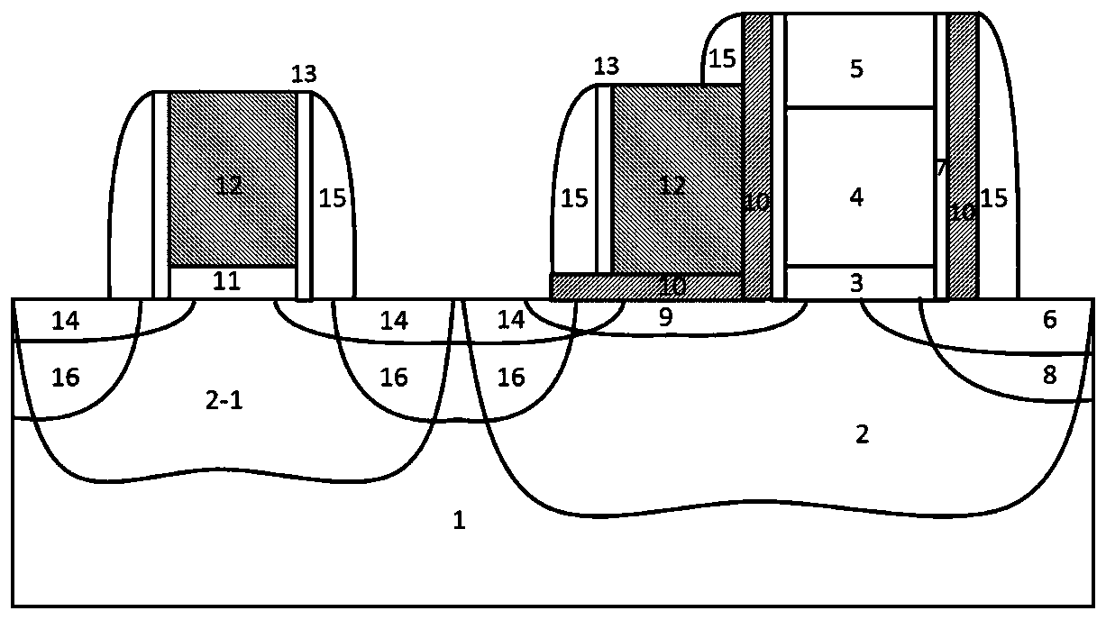 Split-gate SONOS (Semiconductor Oxide Nitride Oxide Semiconductor) memory device