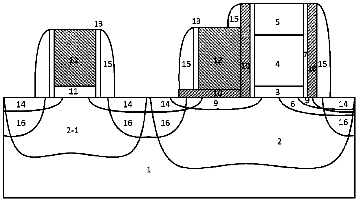 Split-gate SONOS (Semiconductor Oxide Nitride Oxide Semiconductor) memory device