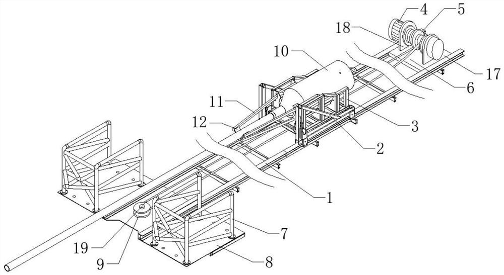 Matched retracting and releasing device for gravity columnar sampler