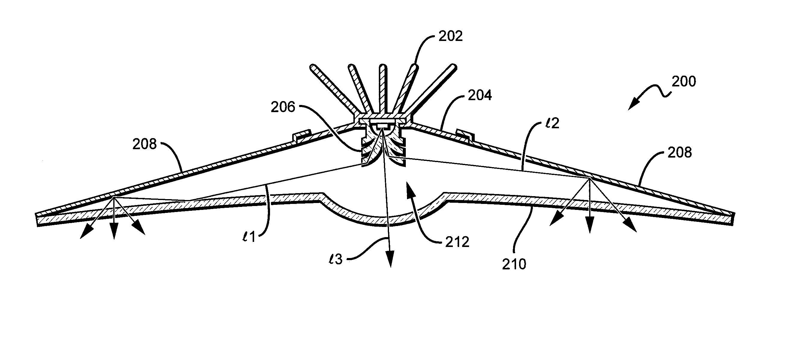 Troffer-style optical assembly