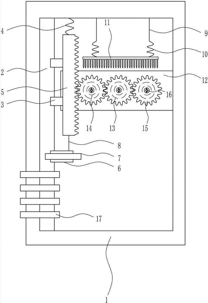 Nib brushing straightening device for ink brush manufacturing