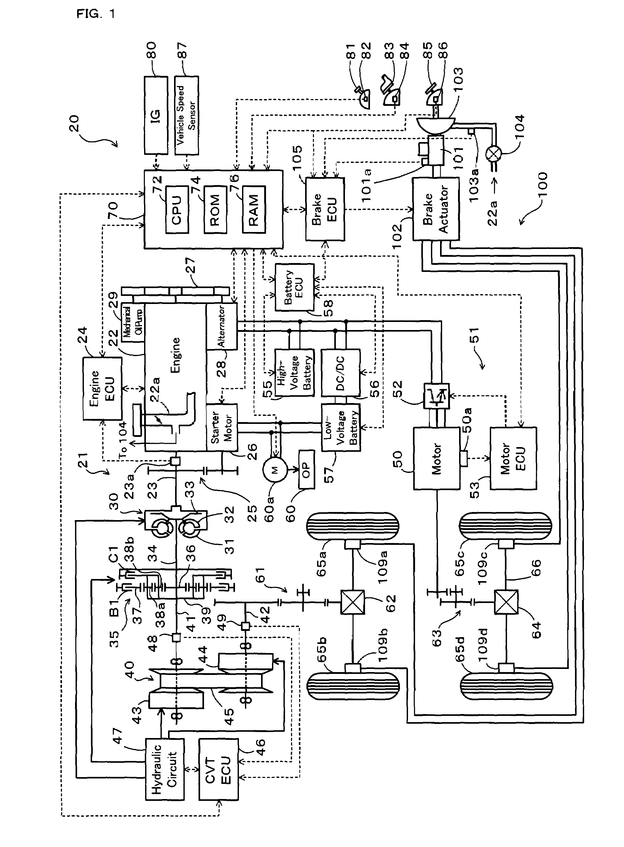 Vehicle and control method of vehicle