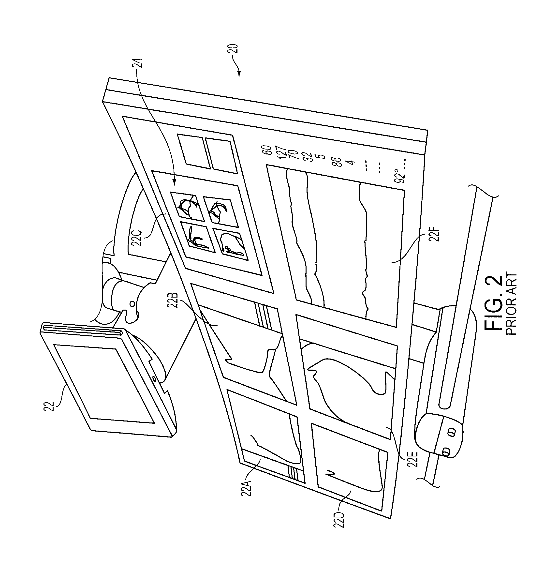 System and method for selection of anatomical images for display using a touch-screen display