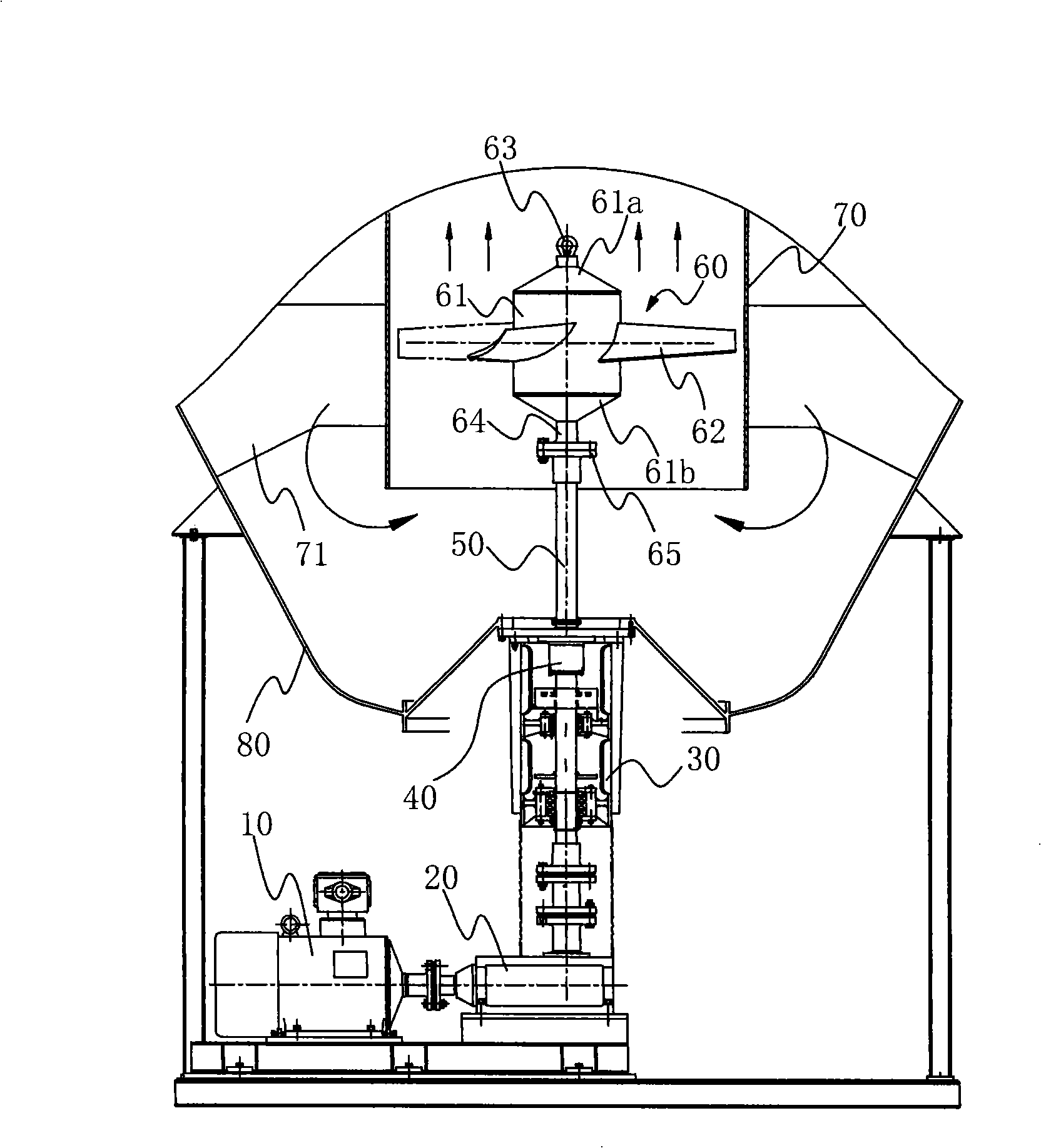 Reaction kettle bottom agitation system