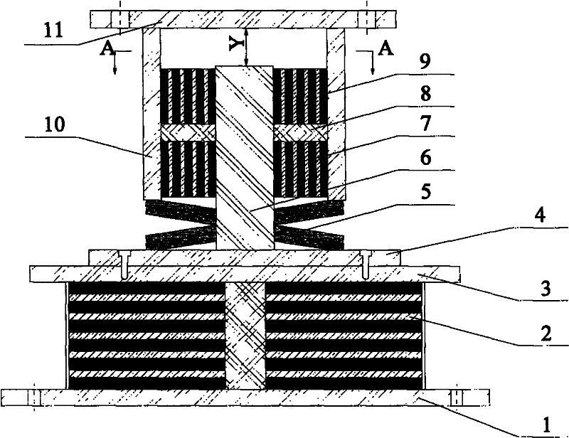 Three-dimensional energy-consumption shock-absorption device