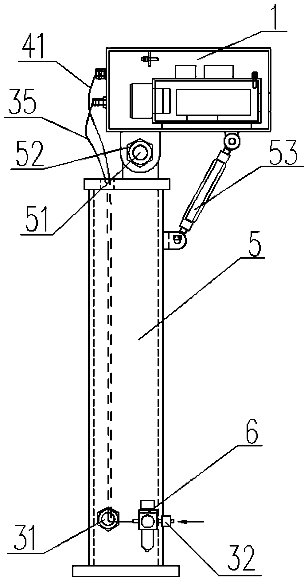 Hot rolled steel coil number identification system protection device