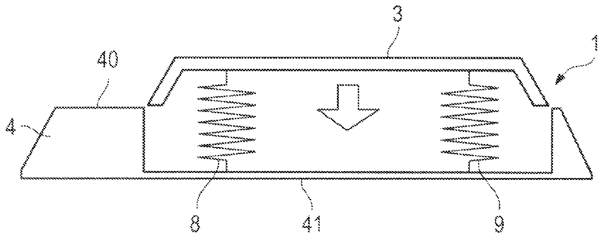 Device for the contactless charging of an electrical energy storage means of a motor vehicle