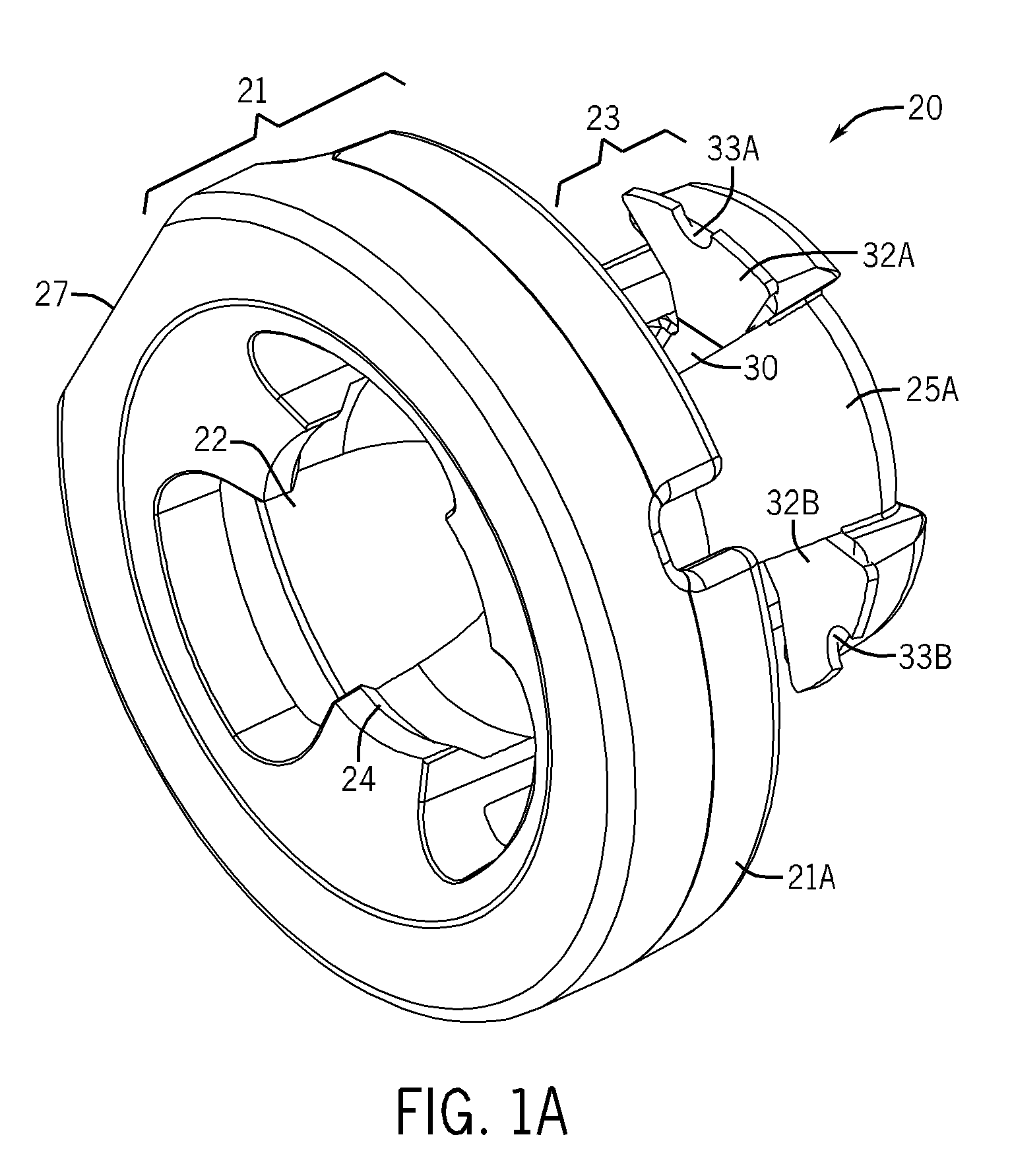 Push-in socket assembly